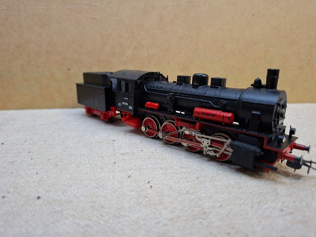 PIKO  STOONTREIN MET KOLEN WAGONS EN RAILS EN WISSELS, Gelijkstroom, Gebruikt, Treinset, Piko
