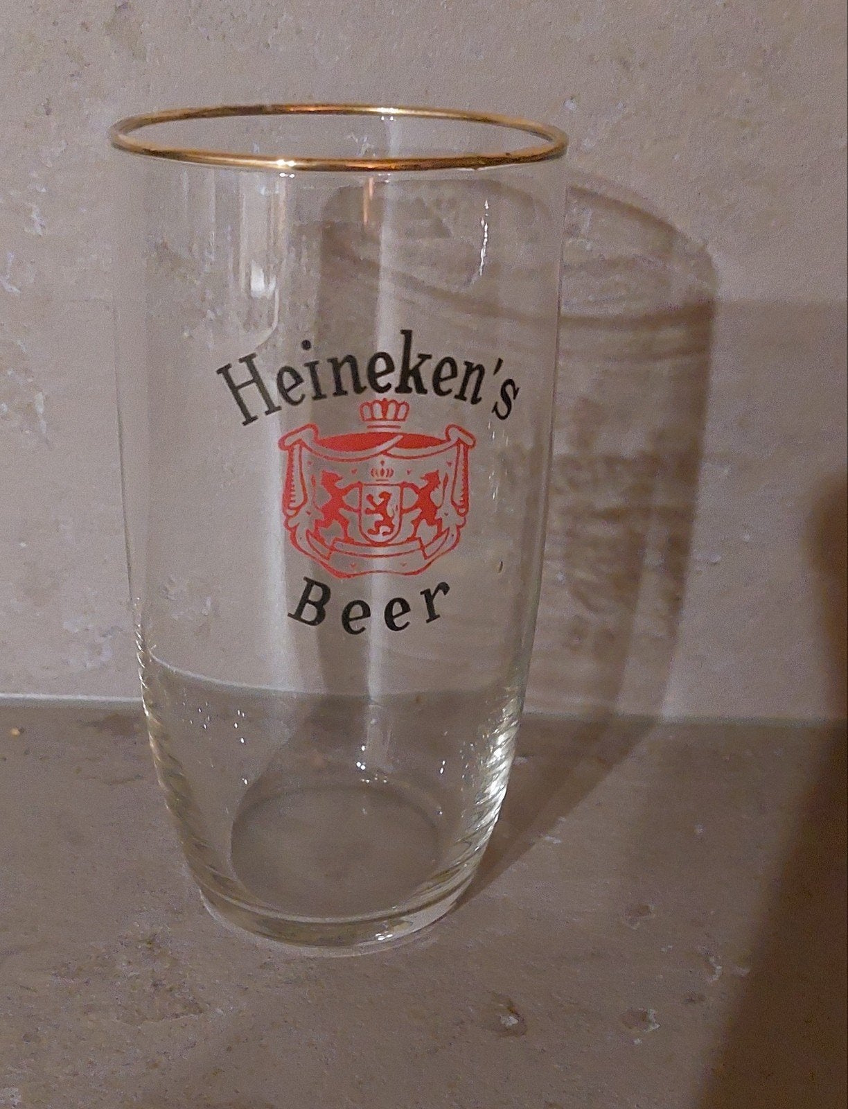 oud Heineken's glas, Verzamelen, Ophalen of Verzenden, Gebruikt, Glas of Glazen, Heineken