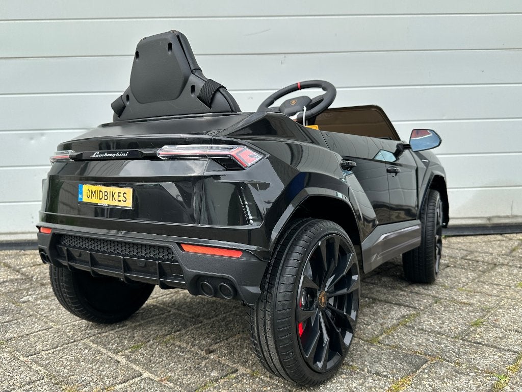Lamborghini Urus 12v zwart RC - Leer - Rubberbanden - FM, Ophalen of Verzenden, Nieuw