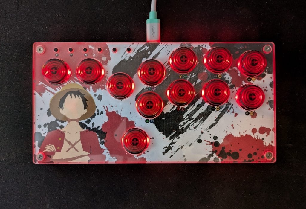 Bentobox - All Button Arcade Leverless Controller (Hitbox), Spelcomputers en Games, Spelcomputers | Overige Accessoires, Zo goed als nieuw