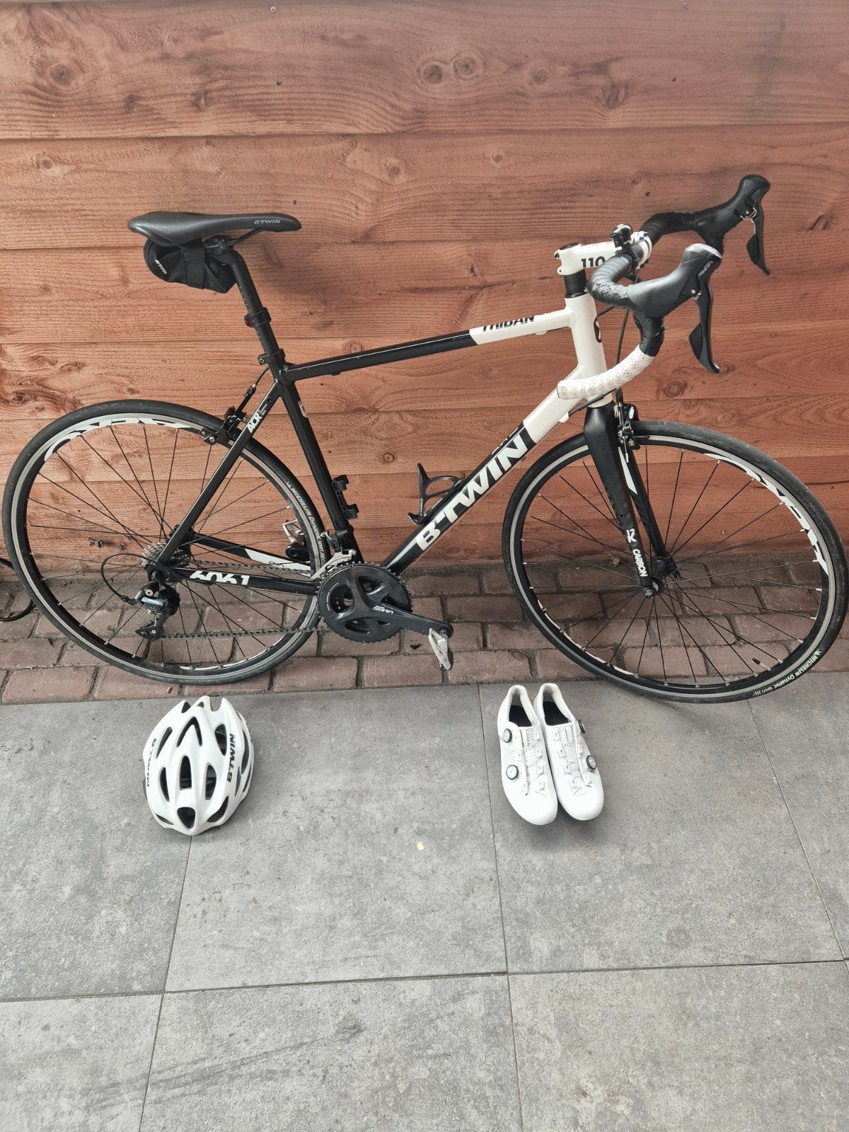 Racefiets BTWIN, Carbon, Meer dan 20 versnellingen, Schijfrem, Ophalen