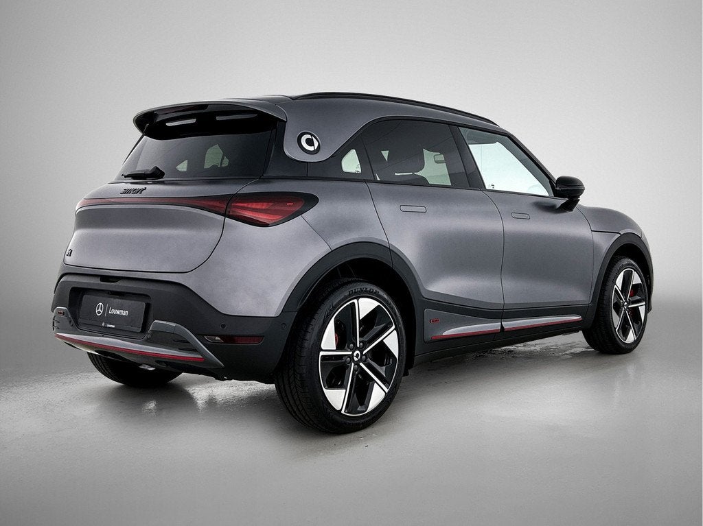 Smart #1 BRABUS 66 kWh | Head-up display | Warmtepomp | Memo, Auto's, Smart, Automaat, Automatische klimaatregeling, 430 pk, Zwart