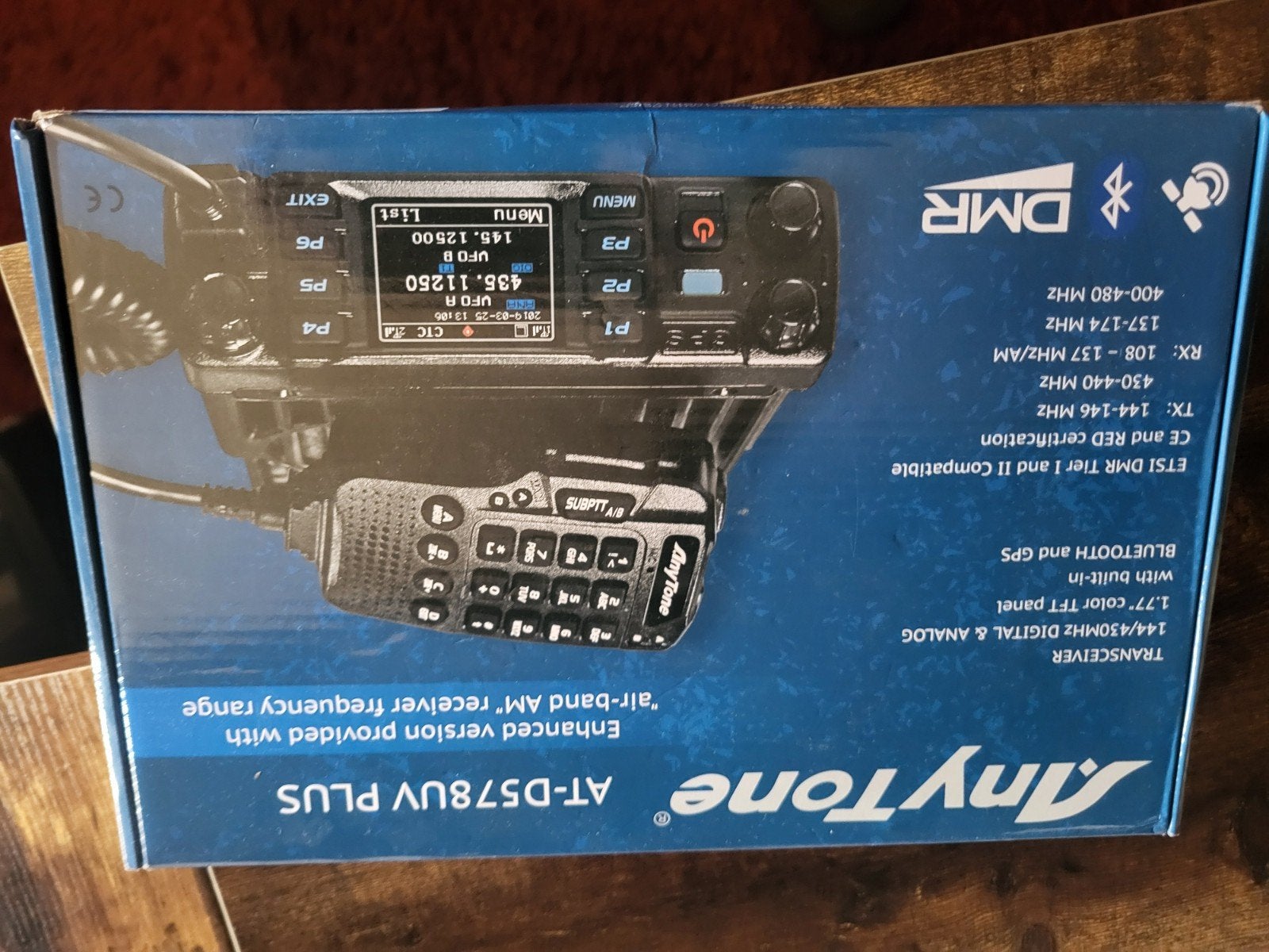 Zgan anytone  at d578 uv plus geprogrammeerd, Telecommunicatie, Zenders en Ontvangers, Ophalen of Verzenden, Zo goed als nieuw