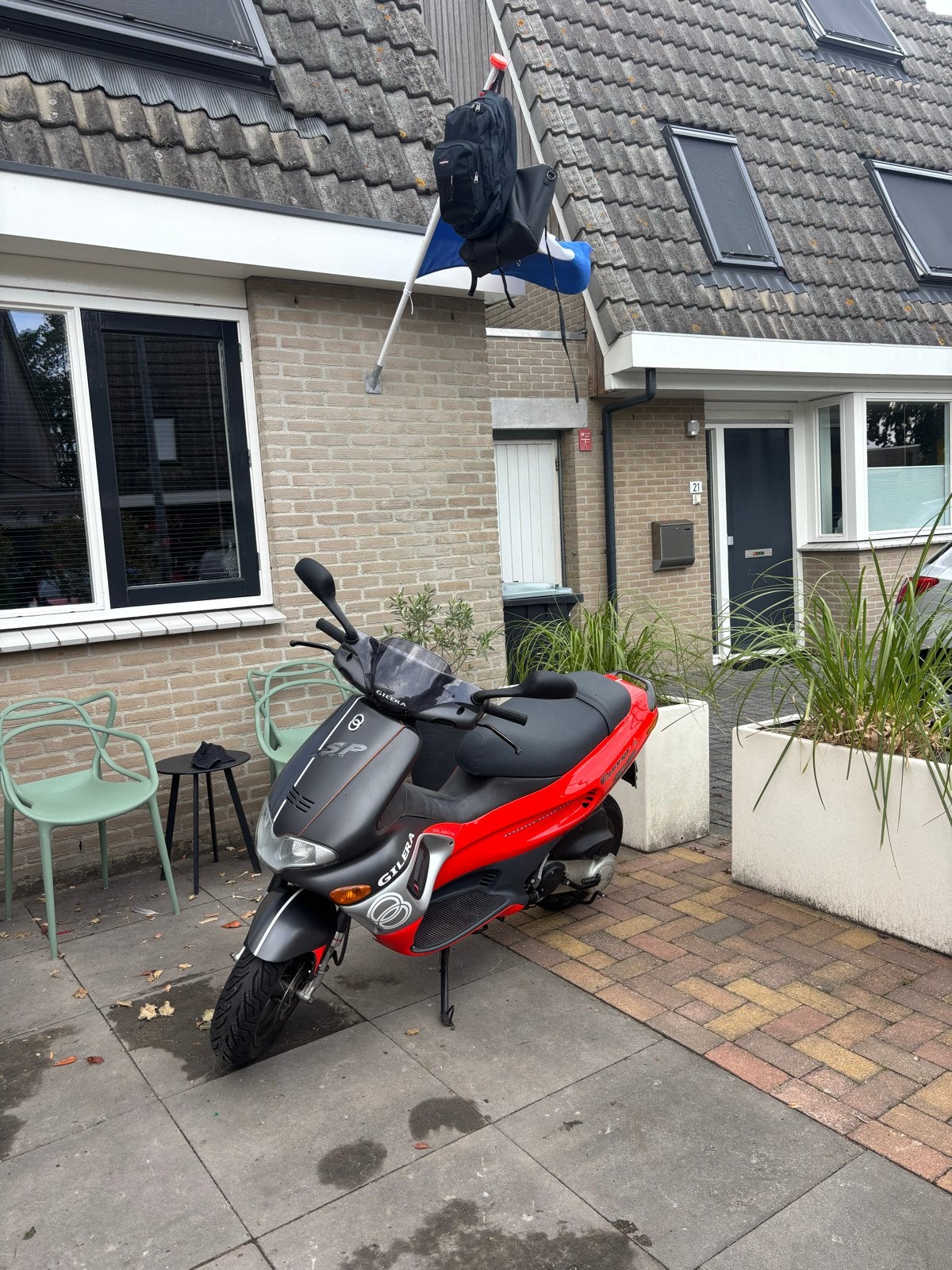 Gilera Runner SP 50cc Scooter - Rood/Zwart, Ophalen of Verzenden, Gebruikt, Maximaal 45 km/u, Benzine