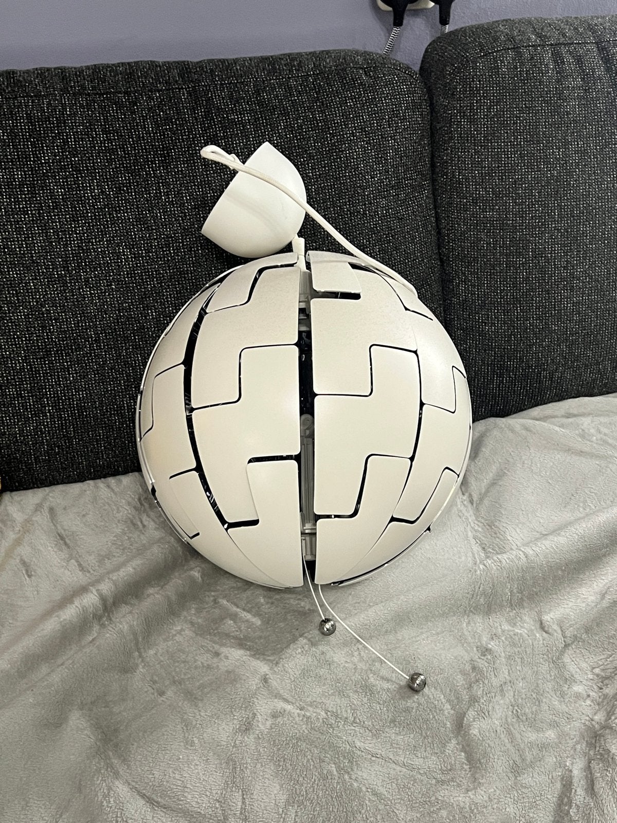IKEA PS 2014 Hanglamp - Wit, uitschuifbaar, Ophalen of Verzenden, Gebruikt, Kunststof, E27 (groot)