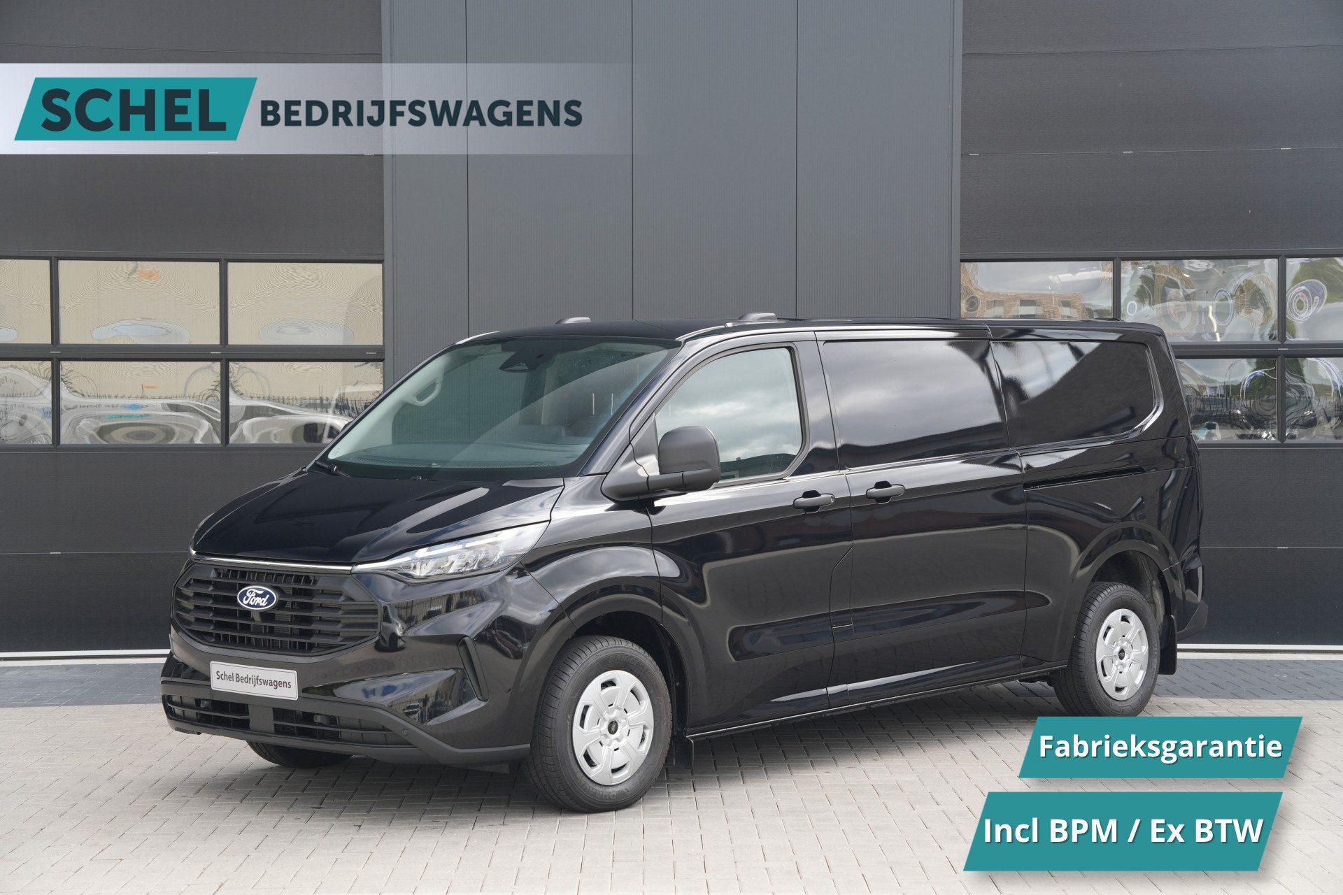 Ford Transit Custom 320 2.0 TDCI L2H1 Trend 136pk - INCLUSIE, Auto's, Voorwielaandrijving, Gebruikt, 4 cilinders, Zwart