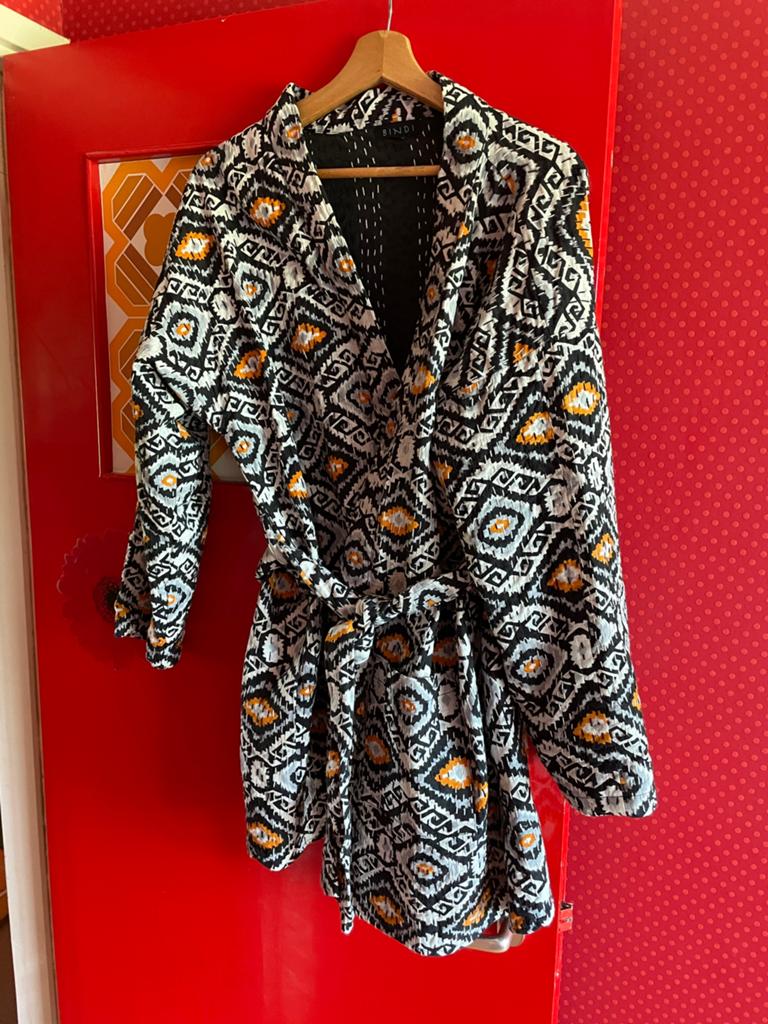 Hindi kaftan kantha jasje S/M, Ophalen of Verzenden, Zo goed als nieuw