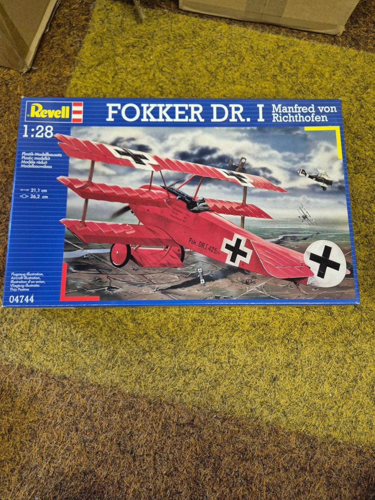 Revell 04744 FOKKER DR.1 Manfred von richthofen, Hobby en Vrije tijd, Modelbouw | Vliegtuigen en Helikopters, Ophalen of Verzenden