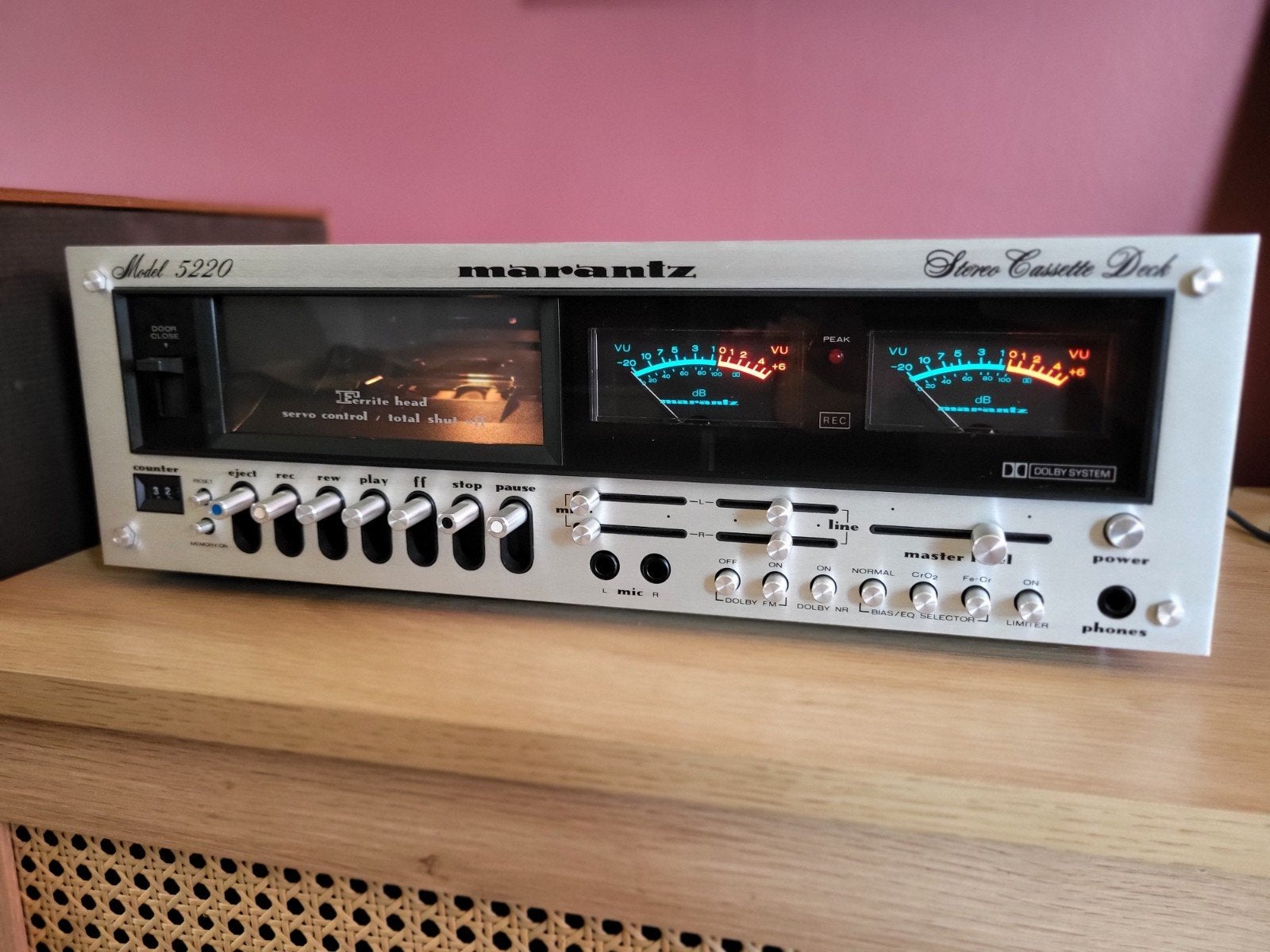 Marantz 5220 zie beschrijving., Audio, Tv en Foto, Cassettedecks, Ophalen, Enkel, Marantz, Tape counter
