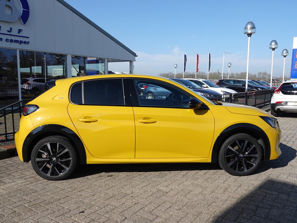 Peugeot 208 1.2 PureTech GT 100PK H-LEER | GR. NAVI | STOELV, Auto's, Voorwielaandrijving, 101 pk, Gebruikt, Euro 6