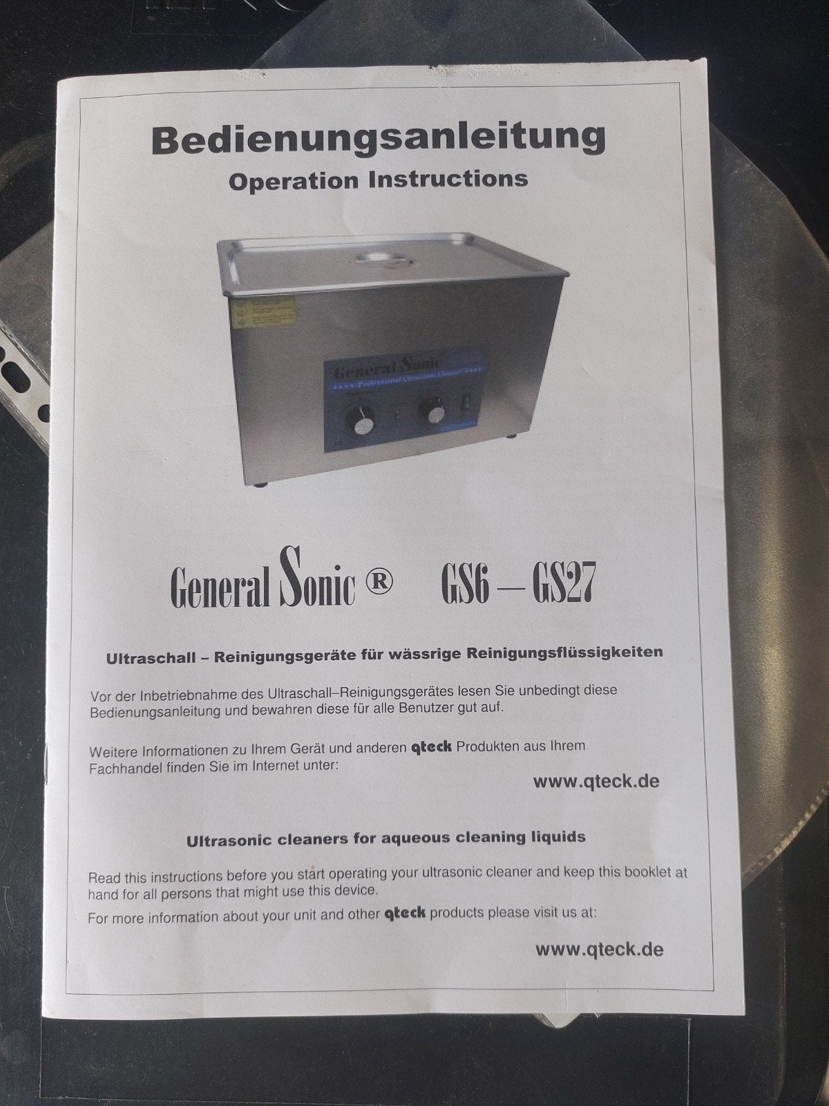 GeneralSonic GS 10 Professionele Ultrasoon Reiniger, Ophalen of Verzenden