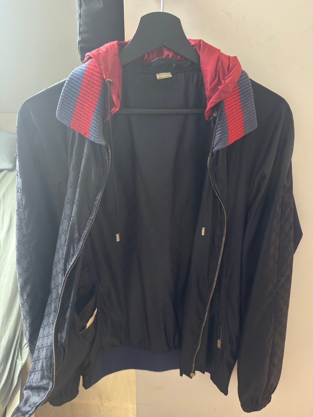 Gucci windbreaker, Kleding | Heren, Ophalen of Verzenden, Zo goed als nieuw, Maat 46 (S) of kleiner, Blauw