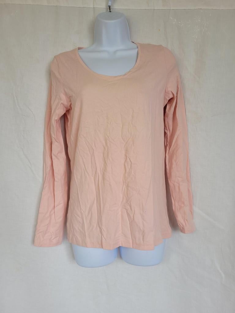 Leuke roze longsleeve katoen met stretch mt M merk La Ligna, Maat 38/40 (M), ., Ophalen of Verzenden, Zo goed als nieuw