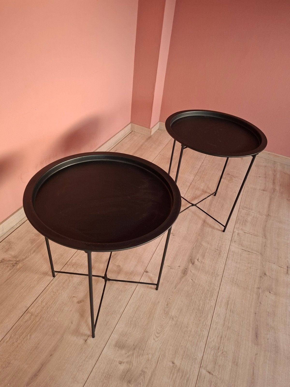 Leuke set bijzettafels!, Ophalen, Rond, Minder dan 55 cm, 45 tot 60 cm