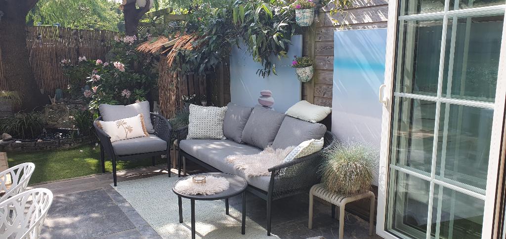 prachtige tuintafel nieuw in doos, Tuin en Terras, Tuintafels, Ophalen, Nieuw, Rond, Aluminium