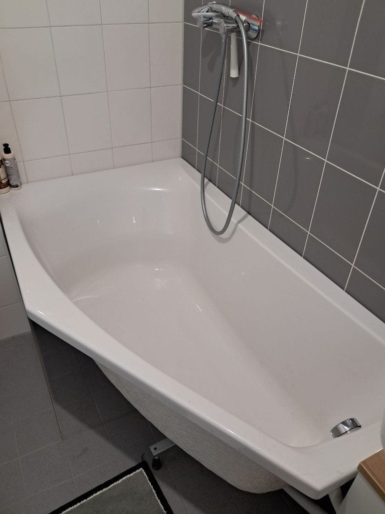 Ligbad hoek links 160 cm, Ophalen, Zo goed als nieuw, Bad