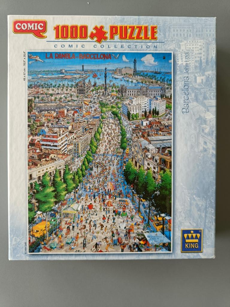 Barcelona legpuzzel, Ophalen of Verzenden, 500 t/m 1500 stukjes, Gebruikt, Legpuzzel