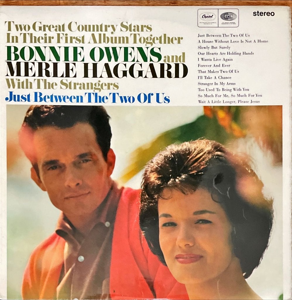 Merle Haggard & Bonnie Owens - Just Between The Two Of Us, Cd's en Dvd's, LP, Gebruikt, Ophalen of Verzenden, 12 inch