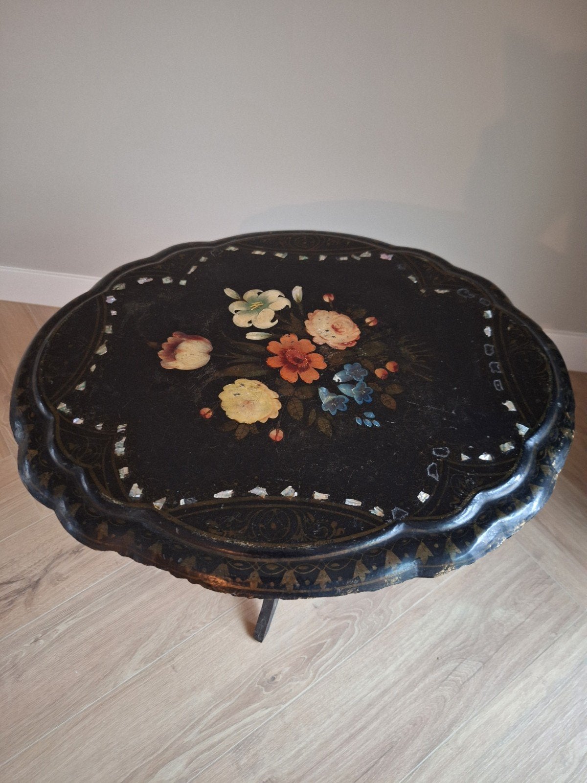Bijzettafel, Ophalen, Ovaal, 55 tot 75 cm, 60 cm of meer