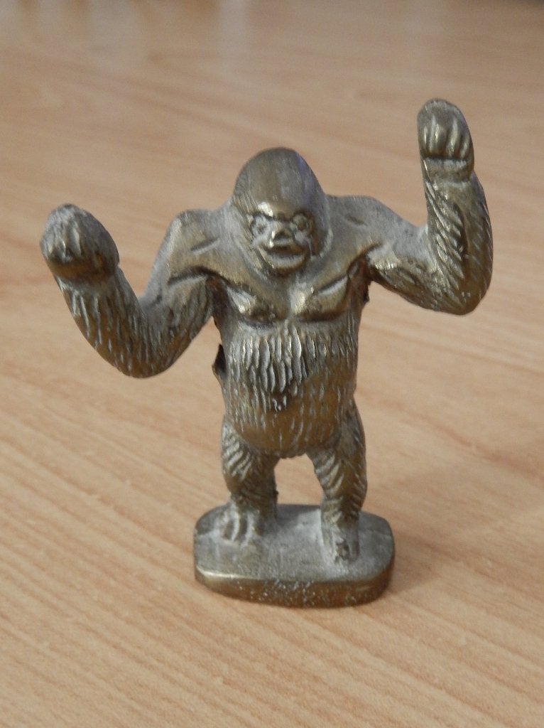 Vintage messing King Kong beeldje, Verzamelen, Beelden en Beeldjes, Ophalen of Verzenden, Zo goed als nieuw, Dier