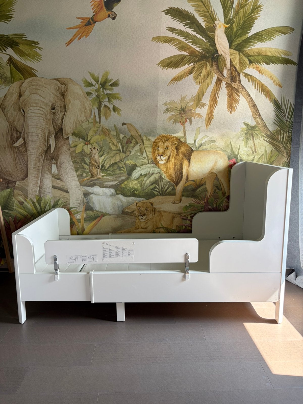 Meegroei bed ikea matras bunsunge uitschuifbaar kind kids, Ophalen, 70 tot 85 cm, Zo goed als nieuw, Matras