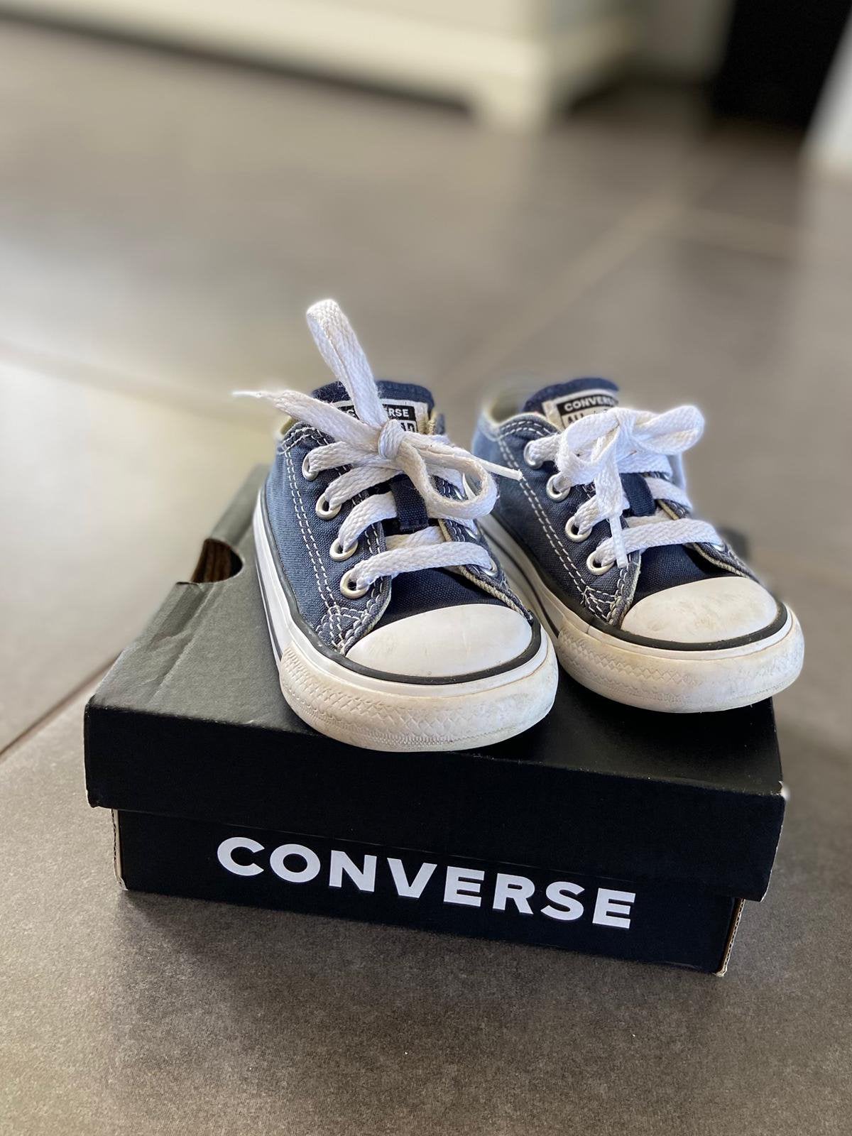 Converse All stars blauwe sneakers maat 21, Gebruikt, Schoentjes, Verzenden, Jongetje of Meisje
