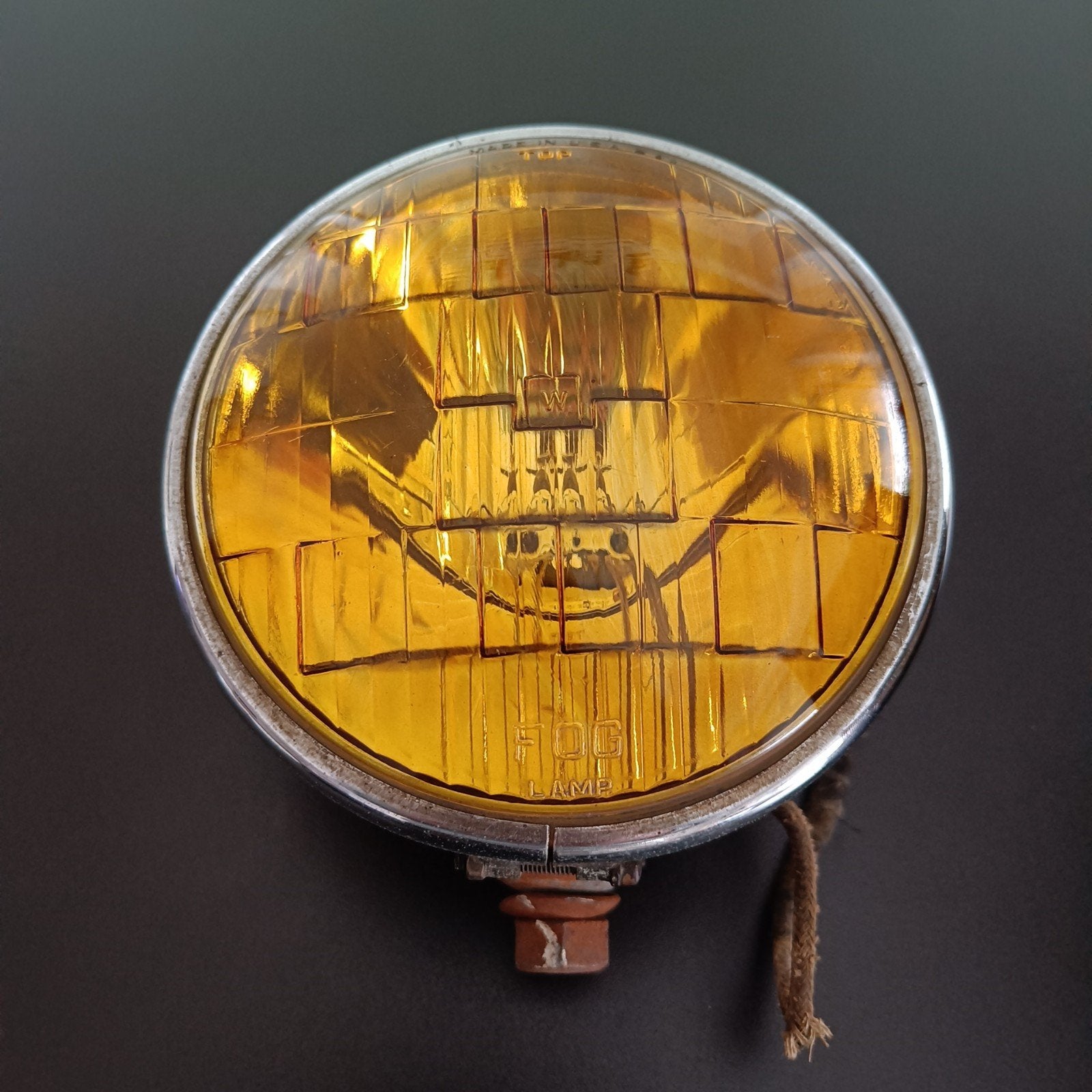 Vintage mistlamp Dietz NY 510 amber geel, Auto-onderdelen, Verlichting, Ophalen of Verzenden, Gebruikt, Universele onderdelen