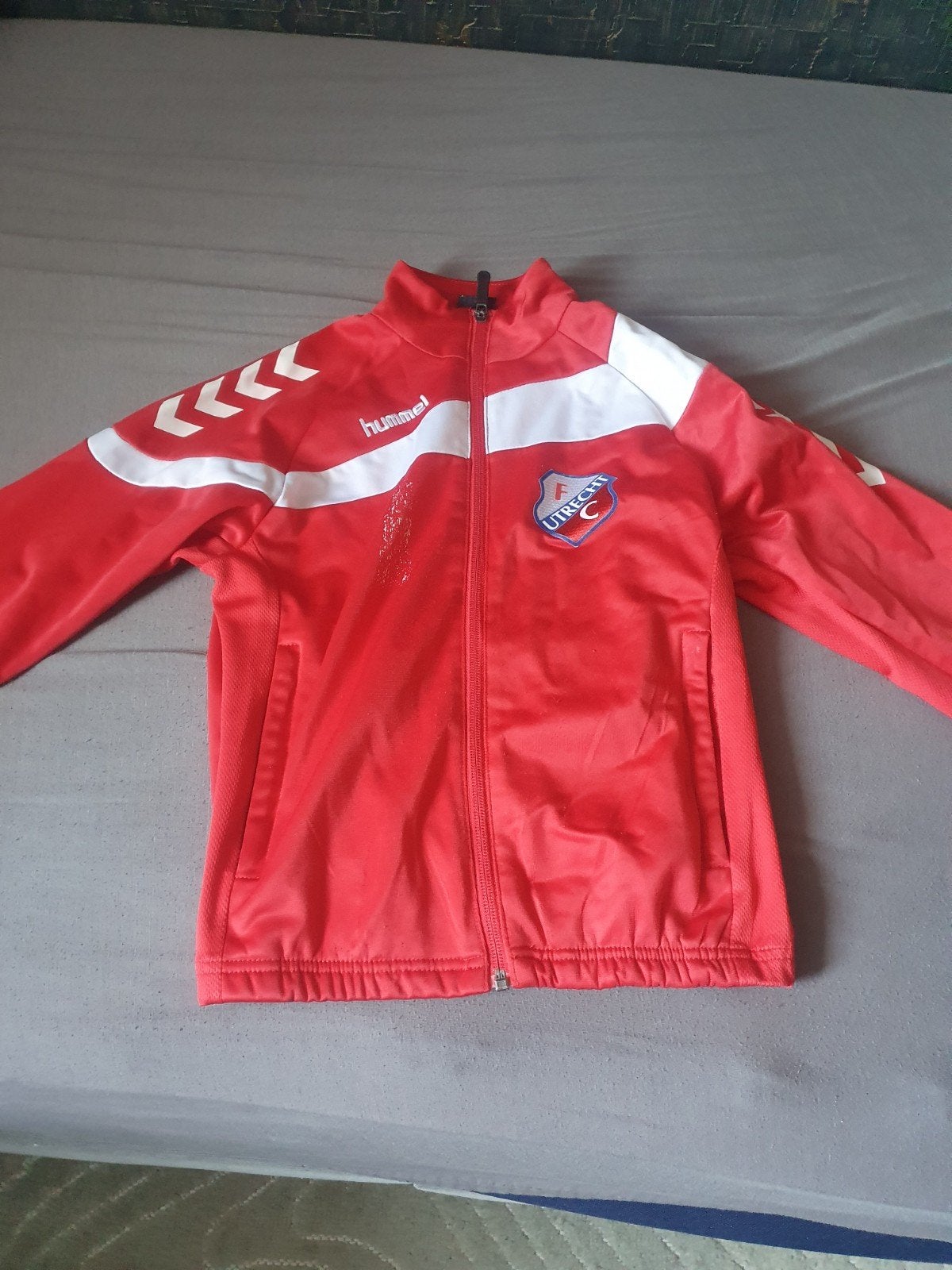 FC Utrecht vestje maat 128, Ophalen, Gebruikt, Shirt, Maat XS of kleiner