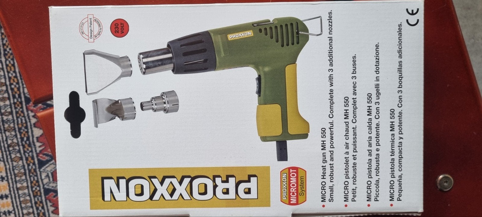 Proxxon Micro heteluchtpistool MH 550, Ophalen of Verzenden, Zo goed als nieuw