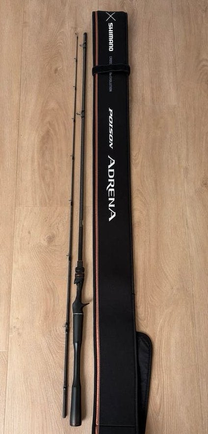 Shimano Poison Adrena 1610M2 casting (7-21 gram, 2.08m), Ophalen, Gebruikt, Werphengel