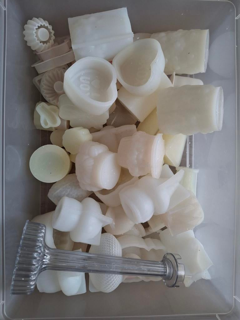 Diverse mallen voor kaarsen maken, Hobby en Vrije tijd, Gebruikt, Handgemaakt, Ophalen of Verzenden, Kunststof