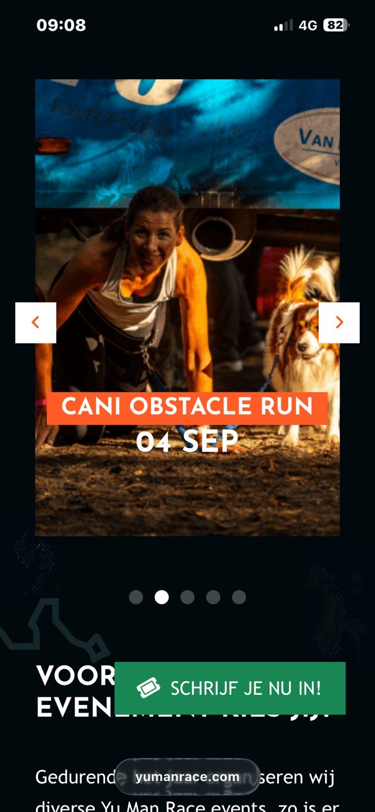 Yu man cani obstacle run 3 km, Eén persoon
