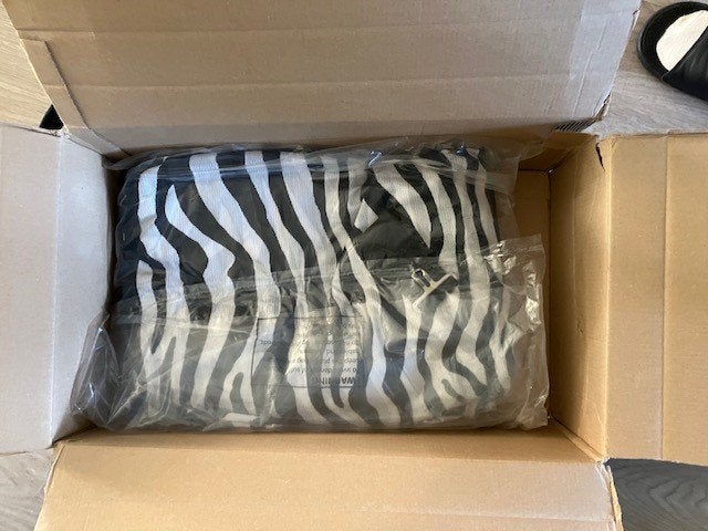 Nieuwe vliegendeken Zebraprint maat 205, Overige merken, Vliegendeken, Nieuw, Polyester