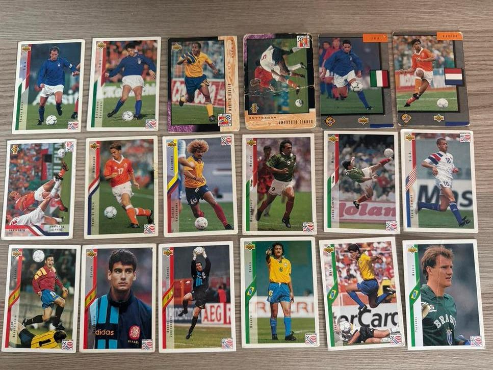 Upper Deck WK 1994 Voetbalkaarten - Diverse Spelers, Verzamelen, Sportartikelen en Voetbal, Verzenden, Gebruikt, Overige sporten