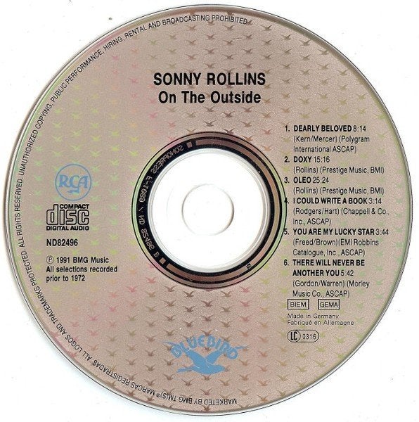 Foto 3 van Sonny Rollins – On The Outside (1991)
