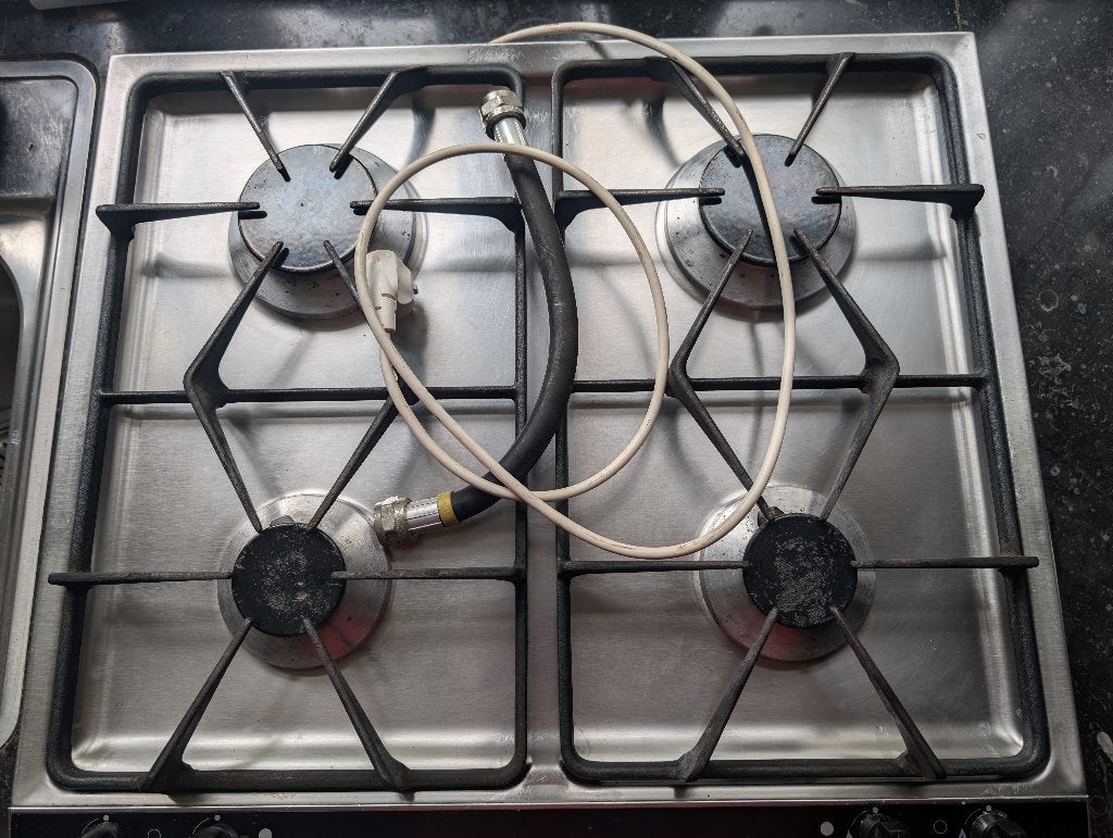 Gaggenau KG223214 gaskookplaat, Ophalen, Gebruikt, 4 kookzones, Inbouw