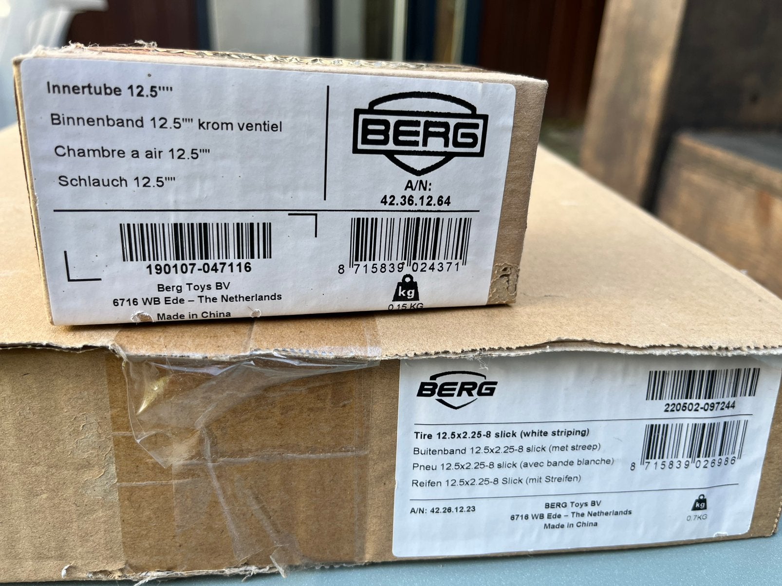 Binnen- en buitenband voor Berg skelter, Ophalen, Nieuw, Berg