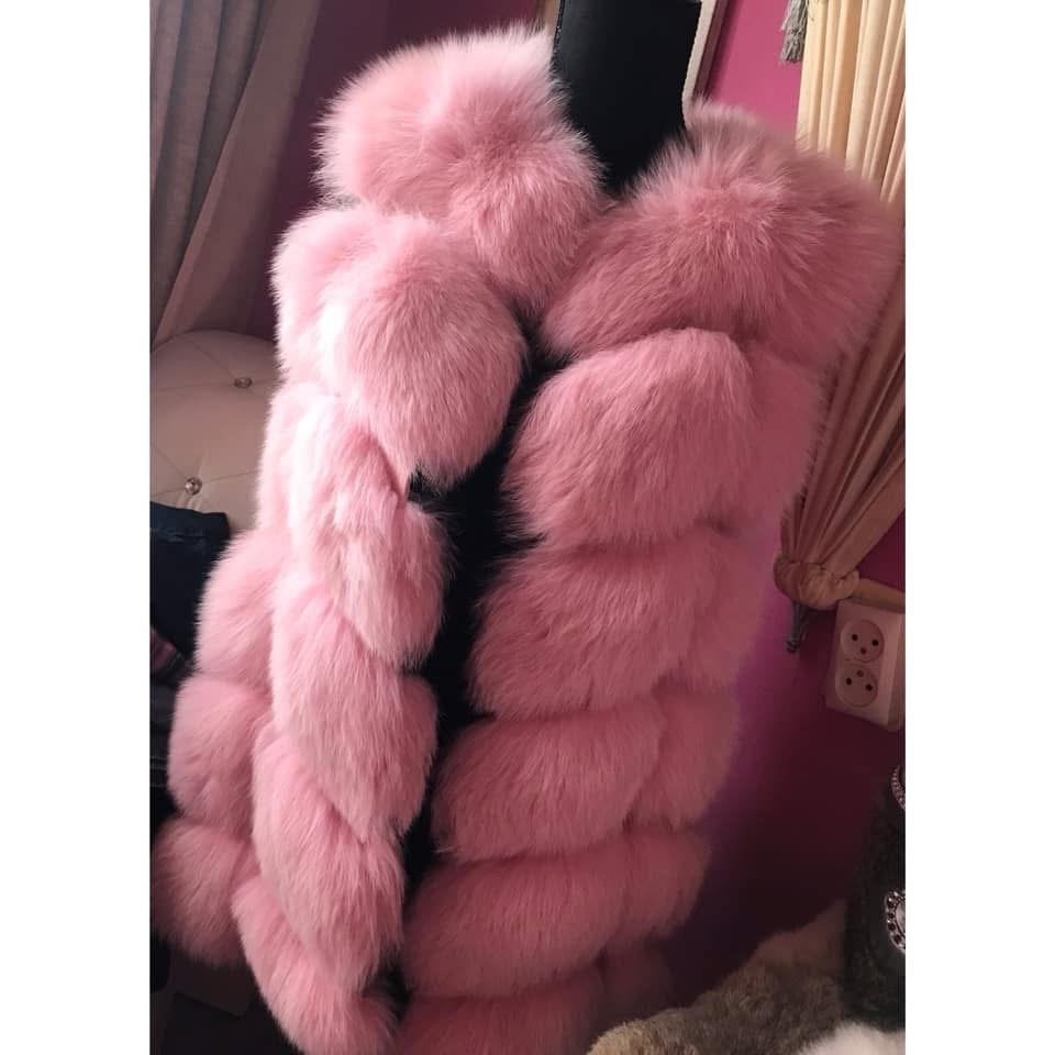 Roze bontgilet vossebont, Ophalen, Zo goed als nieuw, Maat 36 (S), Roze