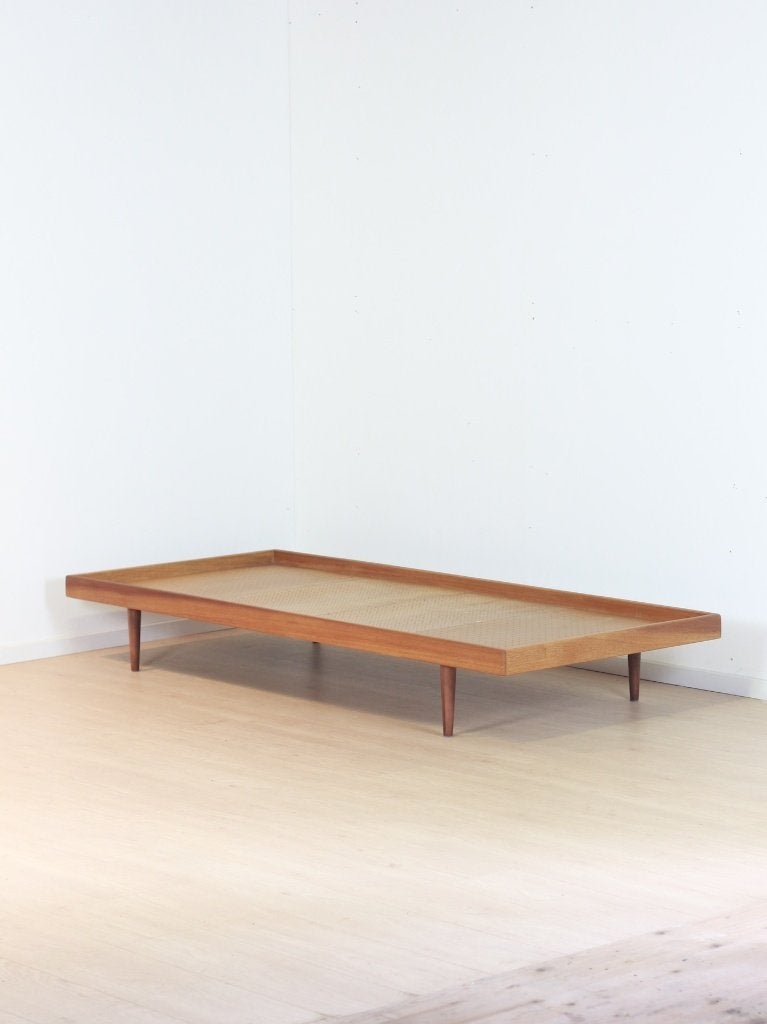 daybed vintage teak design, Ophalen, Gebruikt, Vintage, 75 tot 100 cm