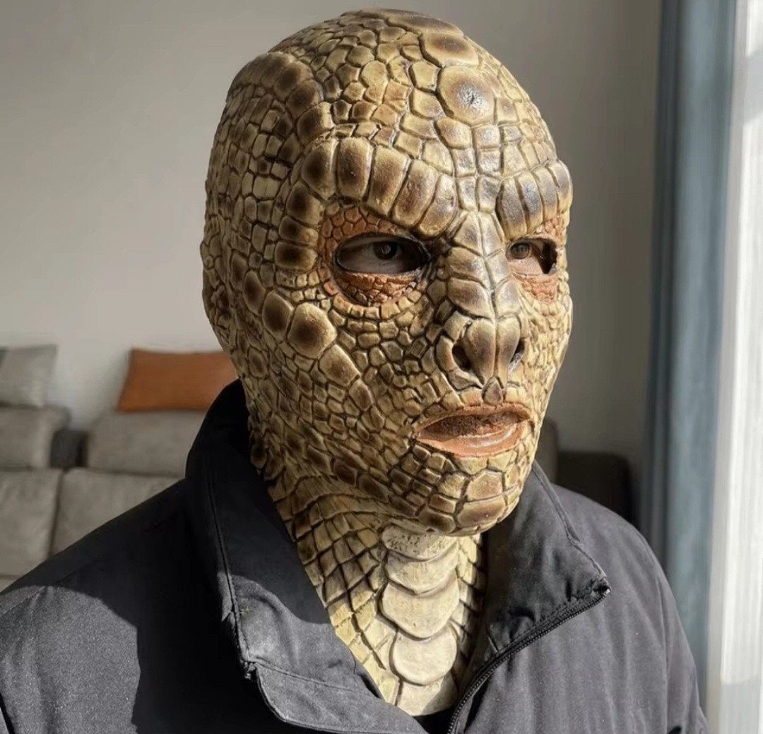 Masker Slangenmonster, Nieuw, Verzenden, Nieuw, Halloween of Griezel