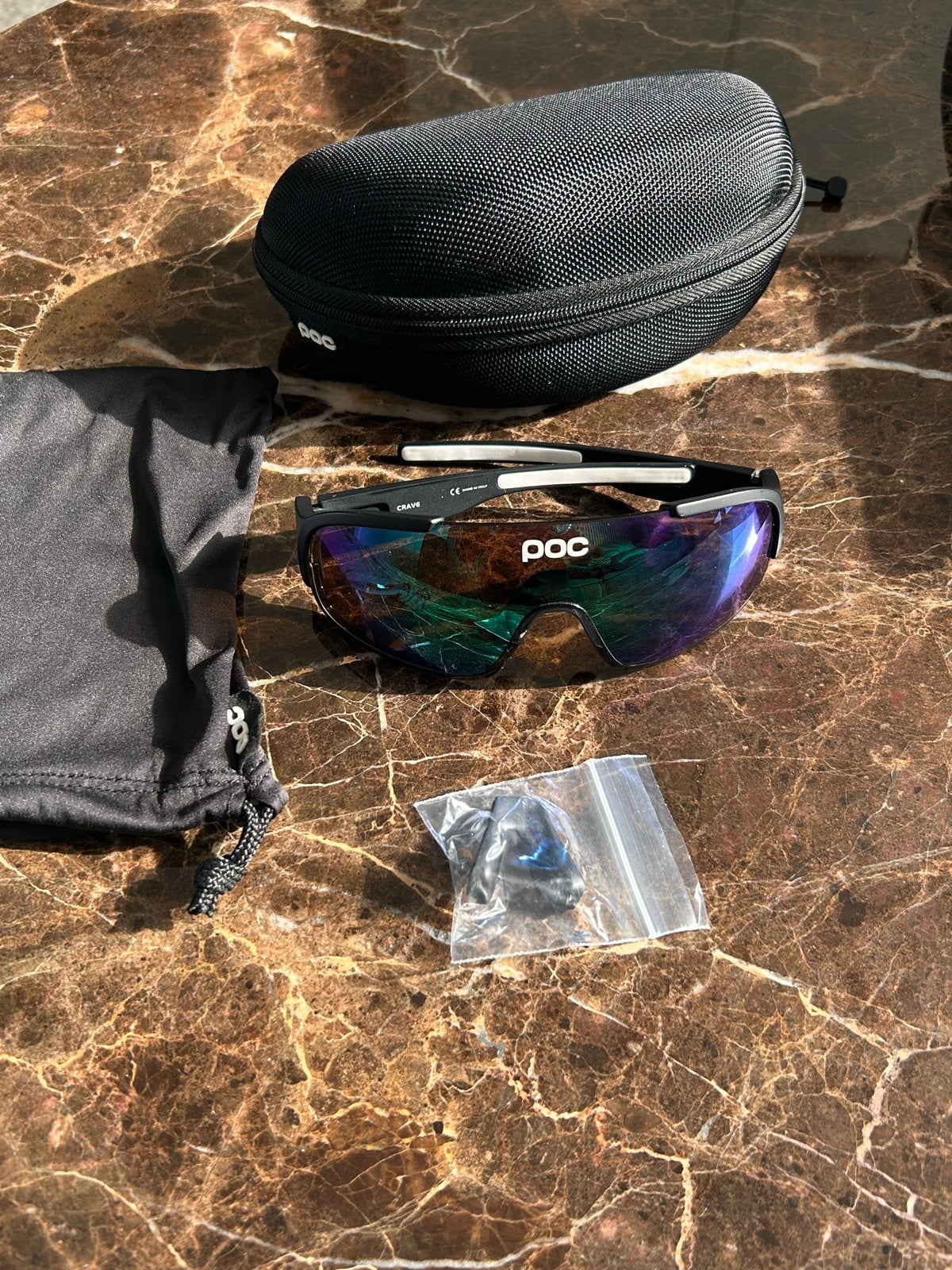 POC Crave Zonnebril met Zeiss Vision lenzen, Overige merken, Zonnebril, Verzenden, Zwart