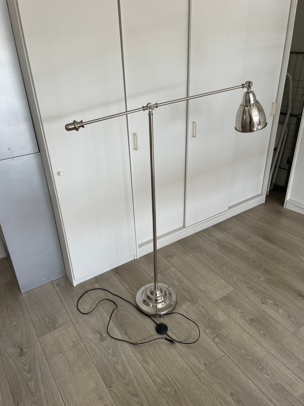 Ikea leeslamp chroom, Ophalen, Zo goed als nieuw, Metaal, 100 tot 150 cm