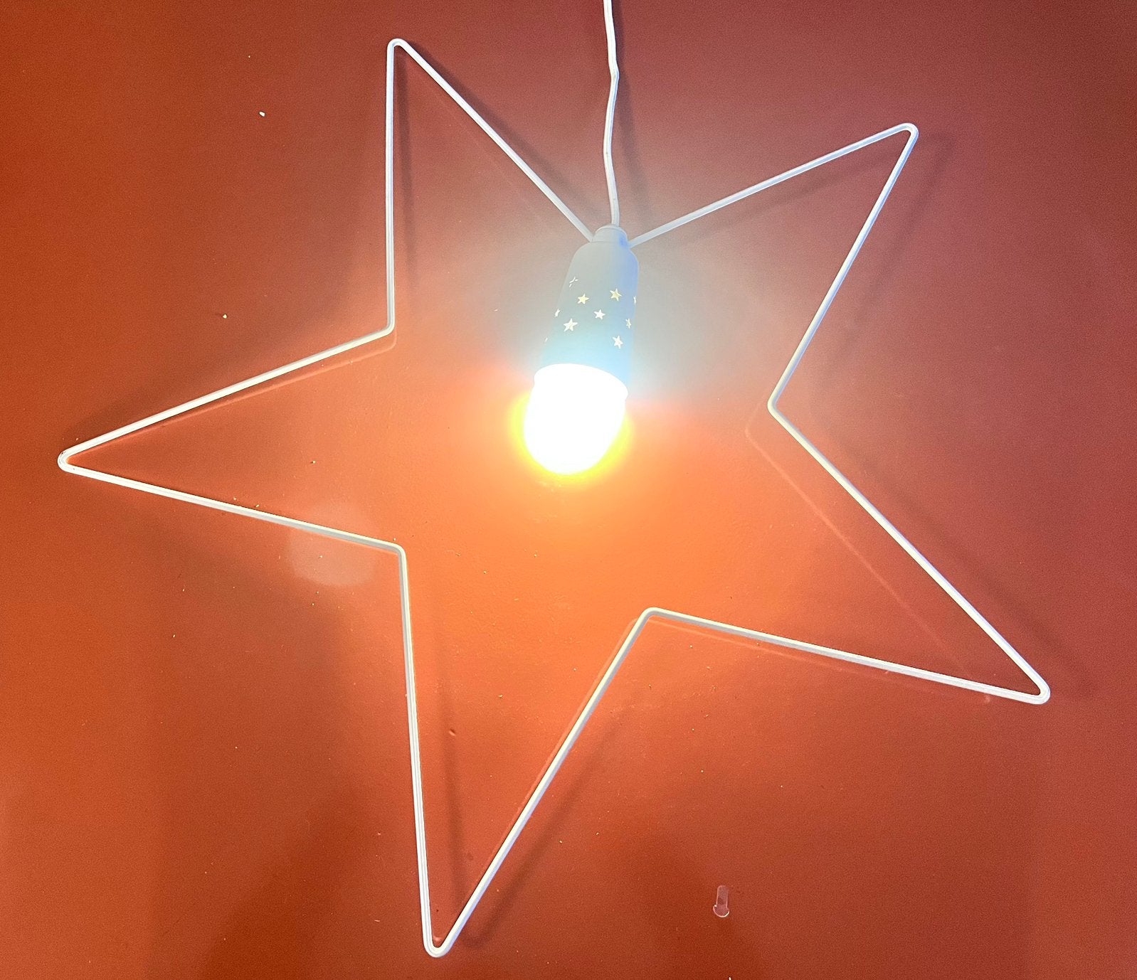 Ikea Strala witte kerst ster hanglamp., Ophalen, Zo goed als nieuw