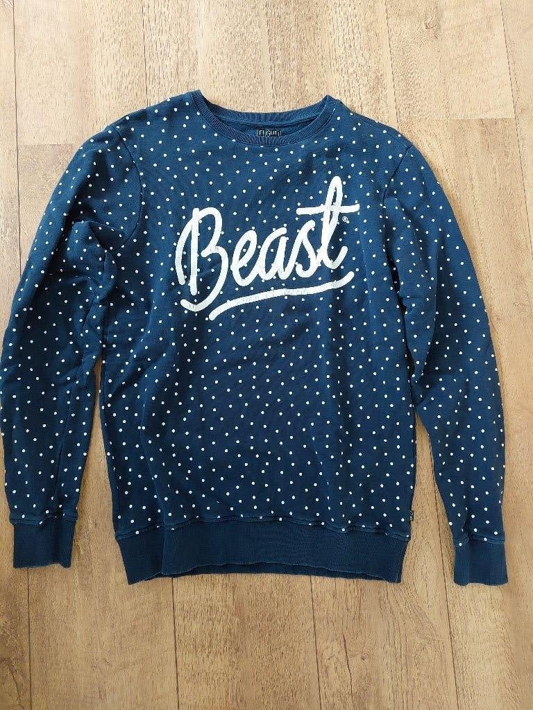 Flight on the Beast trui, Ophalen, Gedragen, Blauw