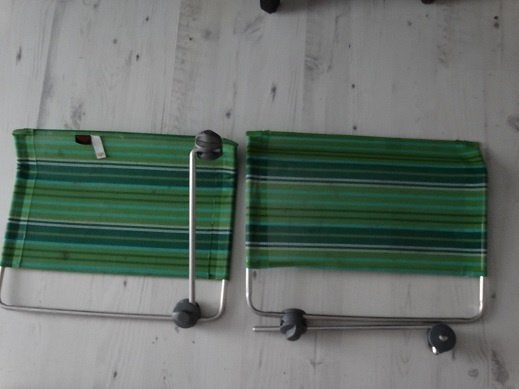 Zonneklep voor een Crespo ligbed. Twee stuks. Samen 20,-, Caravans en Kamperen, Ophalen of Verzenden, Zo goed als nieuw