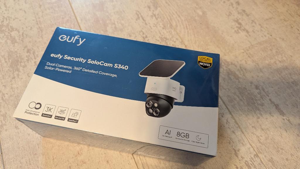 Eufy Solocam S340 nieuw in de verpakking, Ophalen of Verzenden, Nieuw, Buitencamera