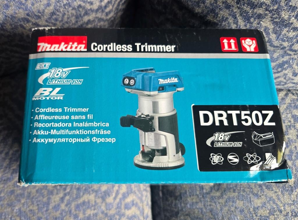 Makita DRT50Z Accu Kantenfrees - Nieuw in doos, Kantenfrees, Accu, Nieuw, Ophalen of Verzenden