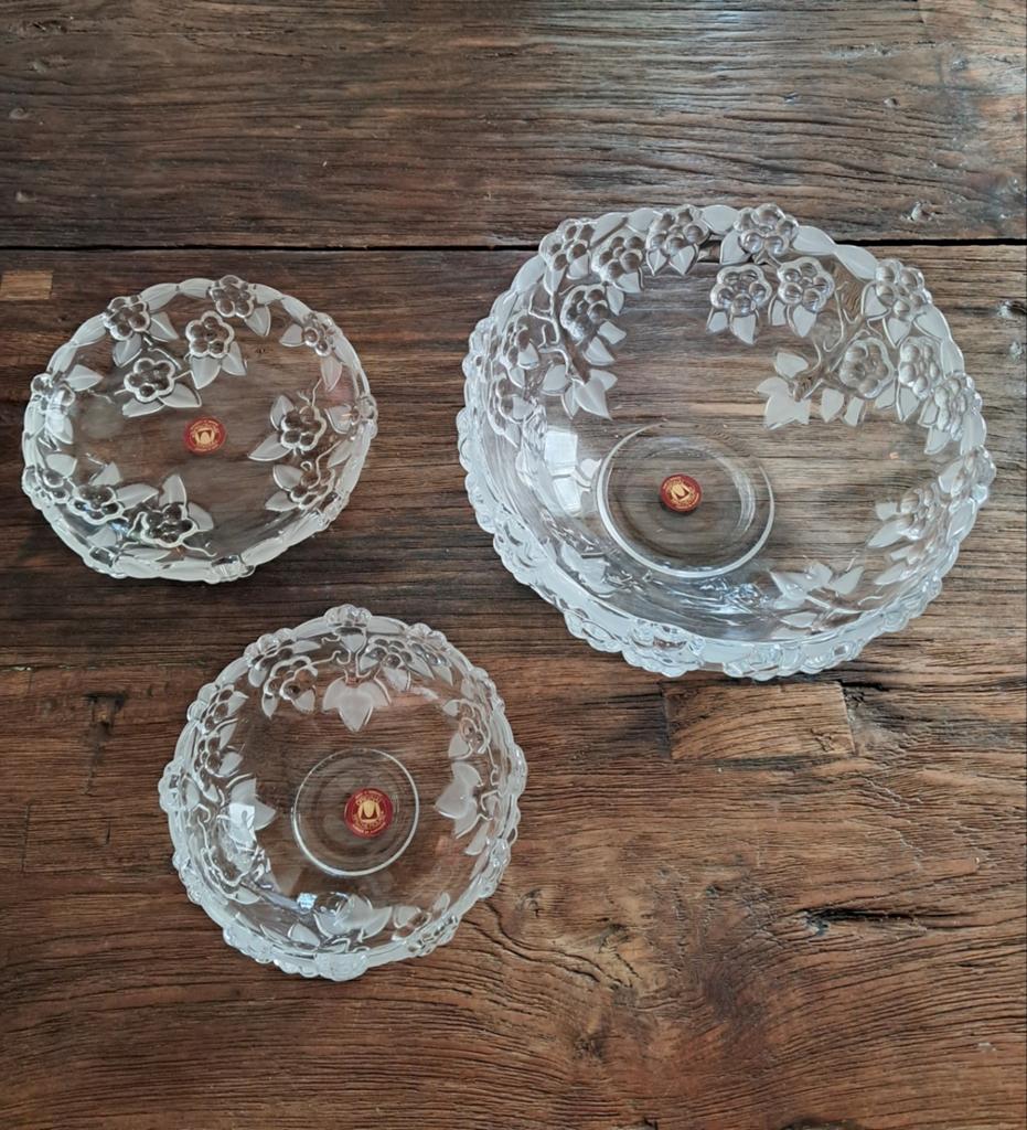 3 Walther-Glas schalen. (NIEUW!), Antiek en Kunst, Ophalen