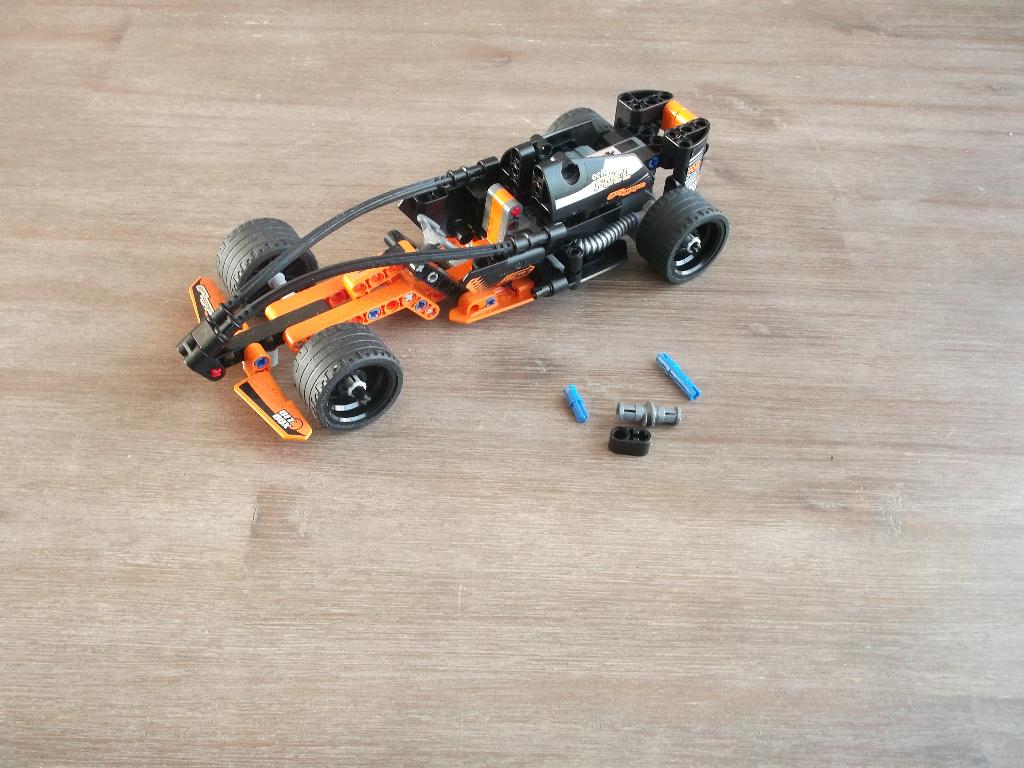 lego technic 42026 black champion racer (2014), Ophalen of Verzenden, Gebruikt, Complete set, Lego