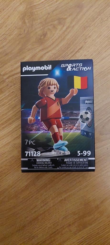 Playmobil Sports & Action Voetballer België 71128, Ophalen of Verzenden, Nieuw, Complete set